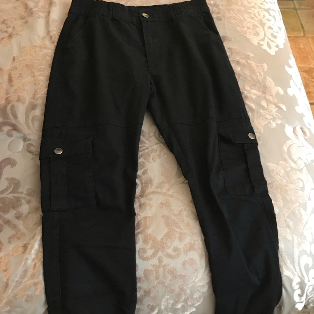 Womens black joggers